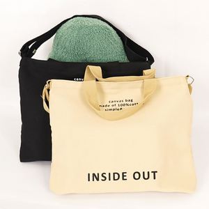 Eco Friendly Large Capacity Canvas Tote <b>Bag</b> with Detachable Shoulder Strap Slogan Print <b>for</b> <b>Women</b> Daily Shopping <b>Work</b> - Product Image 5