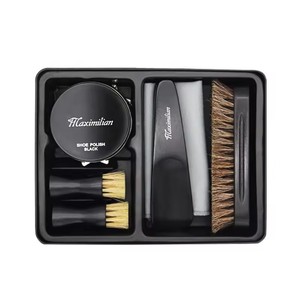 Cuidado de zapatos de cuero de viaje de lujo Kist Shine Kit de cepillo de limpieza de zapatos Kit de pulido - Product Image 1