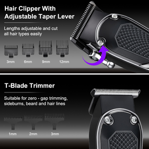 Nuovo Tagliacapelli <span class=keywords><strong>Professionale</strong></span> Senza Fili ad Alta Potenza per Barbieri, Set di Tosatrici Elettriche Ricaricabili USB - Product Image 3