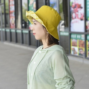 Double-Sided Korean Style Internet Celebrity Unisex Fisherman <b>Hat</b> <b>Summer</b> Casual Outdoor Large Brim Solid Color 3D Embroidery <b>Hat</b> - Product Image 3