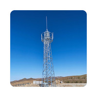 Torre de Telecomunicaciones para Radio FM y Antena de TV, Torre de Celosía de Acero Galvanizado en Caliente, 20-120m, Velocidad del Viento de 40M/S, Vida Útil de 35 Años