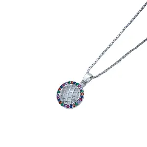 Промышленная оптовая цена новые модели элегантный стиль циркон кулон 18k позолоченный горячий модный ожерелье 2024