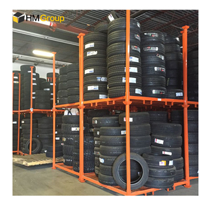 Thiết kế mới kho lưu trữ có thể tháo rời nhẹ thép sơn tĩnh điện xếp chồng xe tải lốp giá - Product Image 5