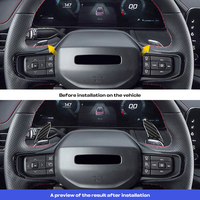 Accessoires intérieurs en fibre de carbone véritable Shasha, palettes de changement de vitesse pour Dodge Charger 2024-2026, modèle quatre portes / deux portes
