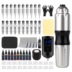 Wireless Digital Tattoo <b>Pen</b> Machine Set with Cartridge Needles Power Supply for Body Art Permanent Makeup Studio - Product Image 1