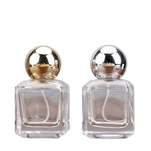 Botella de Perfume de 50 ml con Tapa de Rosca, Botella de Vidrio Portátil para Viaje, Recargable, Exquisita Botella Vacía para Muestras de Perfume - Product Image 5