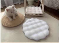 Selbstwärmende Nicht-Wasserdichte Haustiermatte Wärmeisolierung Weiche Plüschdecke Leichtgewichtig für Katzen Hunde Kaninchen Winterkomfort