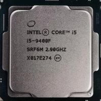 Processeur de bureau Intel Core I5-9400F d'occasion, LGA1151, 6 cœurs, 6 threads, 2,9-4,1 GHz, 9 Mo de cache, 65 W, CPU sans carte graphique intégrée