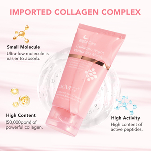 <span class=keywords><strong>ALIVER</strong></span> Migliora l'Elasticità della Pelle Leviga le Rughe Sottili Maschera Viso al Collagene Profondo Maschera Notturna al Collagene - Product Image 3