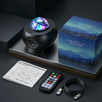 Proyector de Estrellas, Lámpara de Galaxia ABS Mini para Dormitorio, Control Remoto, Temporizador, Luz Nocturna para Niños y Adultos, Luz Aurora con 7 Colores Cambiantes | YSH