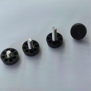 <b>Adjustable</b> Feet Eight-Hole Black Plastic Furniture Pads Non-Slip Wardrobe <b>Table</b> Chair <b>Legs</b> Protection Pad T01 - Product Image 2