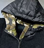 6940/FANMAJIALIE Nouveau design Gilet à capuche noir style grunge avec patch Teddy et imprimé lettres 'Hope' Haut décontracté pour le quotidien et la mode urbaine