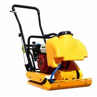 Compacteur à plaque vibrante portable à essence/diesel 6,5 CV haute efficacité pour la construction avec garantie d'un an