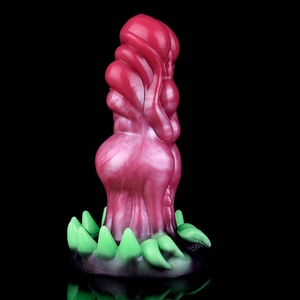 Fantasy Knot <b>Dildo</b> With Sucker Textured Satisfaction Monster Penis Silicone Anal Plug Luminous Sex Toys for Women - Product Image 3