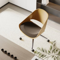 Chaises de conférence ergonomiques OMNI pour petits espaces, ensemble table de bureau, chaise de bureau confortable avec rotation à 360 degrés et fonction rafraîchissante