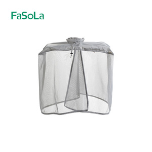 Underwear Drying Cover Grey Mesh Hook Type Breathable Dustproof Outdoor Clothesline Net Rectangle Non Woven Fabric - Product Image 3