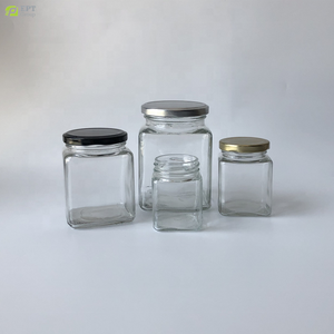 Barattoli Esagonali in Vetro per Miele, Conserve, Marmellate con Coperchio Oro o Argento per Spezie, Gelatine, <span class=keywords><strong>Erbe</strong></span>, Caramelle, Bomboniere per Matrimoni e Feste - Product Image 5