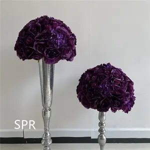 SPR โต๊ะต้อนรับดอกไฮเดรนเยียปลอม,โต๊ะทานตะวันสำหรับจัดตกแต่งจัดงานแต่งงาน