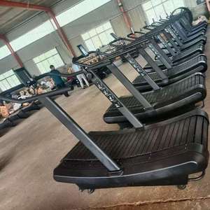 Peralatan Latihan Kebugaran Lari Bebas Tanpa Tenaga, Treadmill Lengkung untuk Gym Komersial - Product Image 3