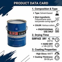 Primaire polyuréthane Wolong bicomposant antirouille, couche de base à forte adhérence pour surfaces métalliques en acier, sous-couche