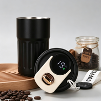 Nouveau Style de mode 316 tasse à café en acier inoxydable isolé voyage gobelet à eau tasse à café avec couvercle d'affichage de la température