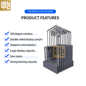 Giá để trưng bày gạch men hai mặt xoay, bán trực tiếp từ nhà máy, kích thước lớn, để mẫu đá lát sàn - Product Image 3