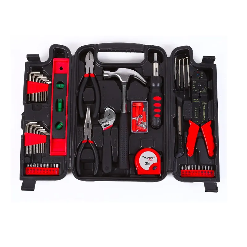 Conjunto de herramientas de combinación para el hogar, tres cajas plegables, soportes de herramientas