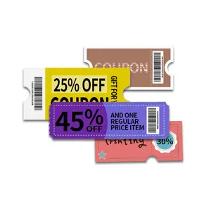 Custom Printing Unique Coupon Book Code Card Coupons Product