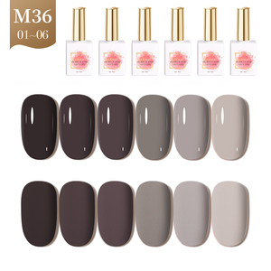 AILANUO Free Samples Design Neon Gel Uv Colors <b>Set</b> <b>Nail</b> Polish 6 Colors Kit OEM Make Your Own LOGO 15ml <b>Nail</b> GEL Polish Bottle - Product Image 1