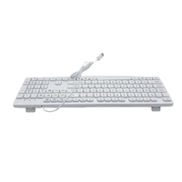 Clavier filaire USB 104 touches le moins cher, ultra-fin et silencieux pour ordinateur de bureau et domicile, prix de gros direct usine