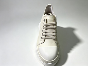 Zapatillas Deportivas de Plataforma con Forma de Pan, de Cuero Blanco y Negro, Punta Redonda, con Cordones Gruesos, para Uso Diario, Casual, Caminar y Deporte - Product Image 2