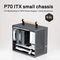 Boîtier d'ordinateur en métal P70 9.5L Mid Tower Mini ITX, châssis PC SFF en aluminium 5052 pour GPU 240 mm, alimentation SFX, refroidisseur CPU 135 mm