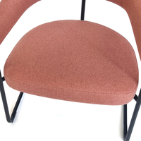 Chaise moderne d'accoudoir de conception italienne meubles de projet commercial chaises de salle de réception d'attente de visiteur d'invité de bureau