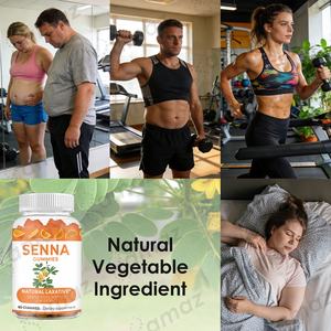 Extracto de Hoja de Senna Orgánico Personalizado de Amaz para Gomitas, Suavizante de Estreñimiento <span class=keywords><strong>Natural</strong></span> y Suave, Gomitas de Senna con Fibras Dietéticas - Product Image 3