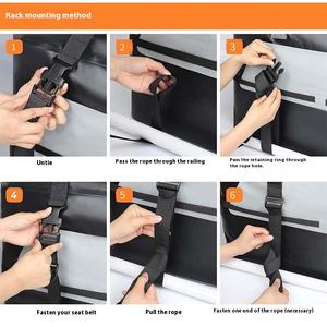 Vente en gros personnalisée, sac de toit de voiture en PVC de 21 mètres cubes, porte-bagages de toit, grande capacité, sac de toit de voiture - Product Image 5