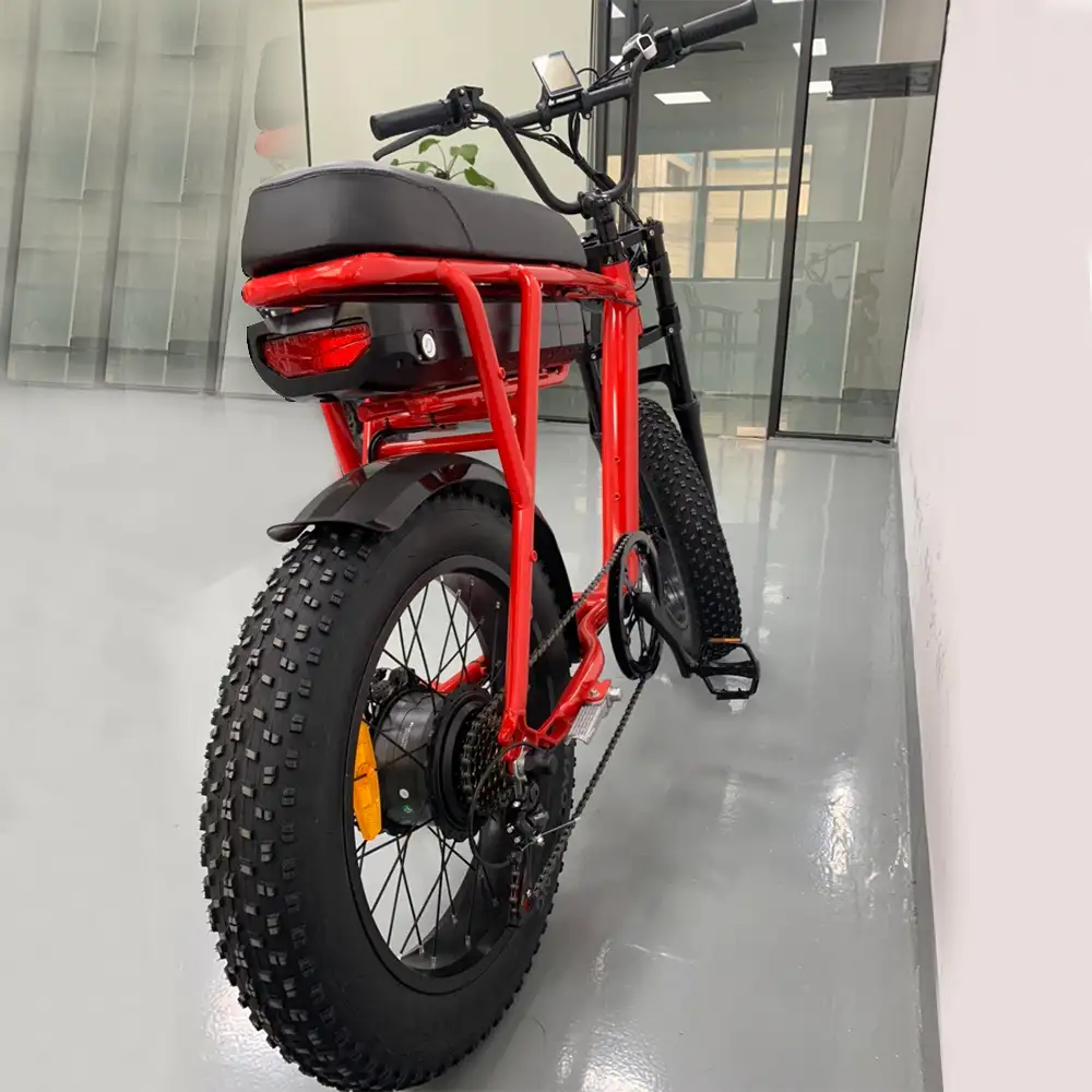 Eu 미국 창고 ebike10ah 12.5ah 배터리 구동 전기 자전거 48v 750w 지방 타이어 도시 전기 자전거