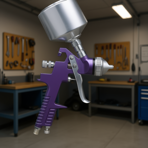 Pistola de Pulverización por Gravedad con Boquilla de 1 mm, Aleación de Aluminio, Herramienta para Pintura Automotriz y Aeroespacial - Product Image 2
