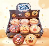 Jouets Squishy Nouveaux Modèles les Plus Vendus : Biscuits d'Expression Faciale, Jouets de Décompression à Presser en Mousse PU, Vente Directe Usine