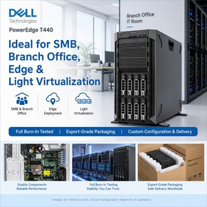 เซิร์ฟเวอร์เวิร์กสเตชัน Dell PowerEdge T440 Xeon Gold 5118 Silver Tower รุ่นขายดี พร้อมซีพียูคู่ Xeon Scalable ระดับองค์กร - Product Image 6