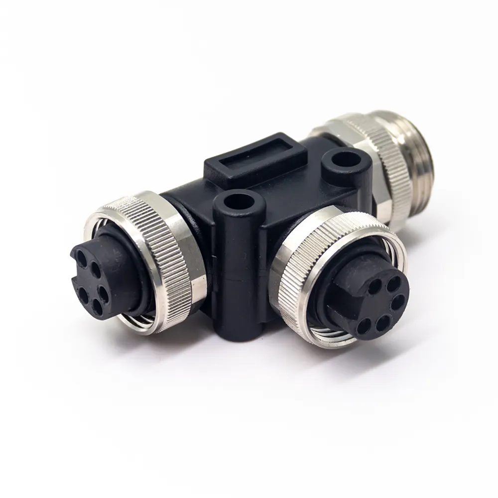 Mini 7/8 Connector Recht M12 Naar 7/8 Inch Circuit Naar 1/2 T-Connector