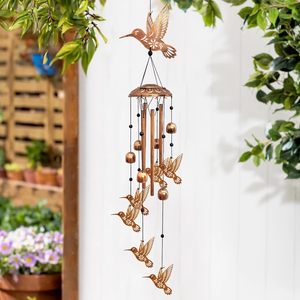 Campanas de Viento Metálicas para Exteriores, Regalo Musical para Amantes de las Aves, Adornos Conmemorativos para Jardín, Decoración con Tubos de Aluminio - Product Image 5