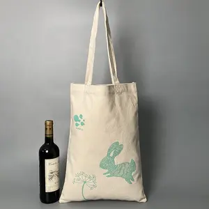 Tas Belanja Kanvas Jinjing dengan Saku Luar Tas Kepar Katun Kualitas Terbaik dengan Pegangan
