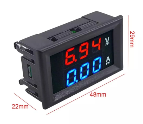 Jeking 0-100V 10A 50A 100A LED DC Dual Display Digital Ammeter and Voltmeter IC DC0-100V