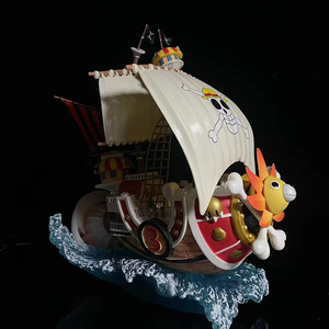 Figurine d'action <span class=keywords><strong>Luffy</strong></span> de 29 cm, modèle de bateau Going Sunny, Thousand One Pieced Straw Hat Pirates Boat, artisanat en plastique - Product Image 4