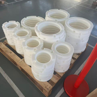 Rouleau en UHMW-PE, nylon, POM, acétal, sur mesure, haute dureté, avec roulement, OEM, résistant à l'usure, roue de poulie