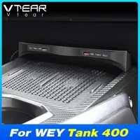 Station d'accueil de charge rapide Vtear pour voiture, répartiteur de type C, accessoires de décoration intérieure pour WEY Tank 400 2023-2024