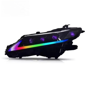Auto-y Animação Azul Faróis LED para Toyota Camry 2018-2022 Sedan RGB Estilo Diabo Olho Cabeça Lâmpada para Toyota Acessórios Do Carro