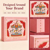 Emballages cadeaux saisonniers personnalisés pour commandes de marques privées, boîtes d'emballage avec impression et graphismes de marque