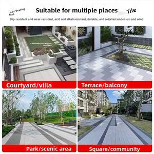 Carrelage en céramique extérieur résistant au gel - 600X600X12mm Carrelage en porcelaine travertin mat pour sols et façades extérieurs - Product Image 5