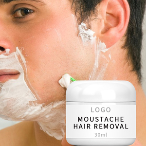 Crème d'épilation de barbe pour hommes épilation douce de la moustache pour le visage, les bras et les jambes bouchon de croissance des cheveux de marque privée personnalisée - Product Image 1